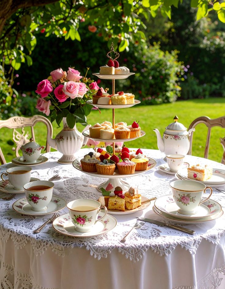 Garden Tea Table Set
